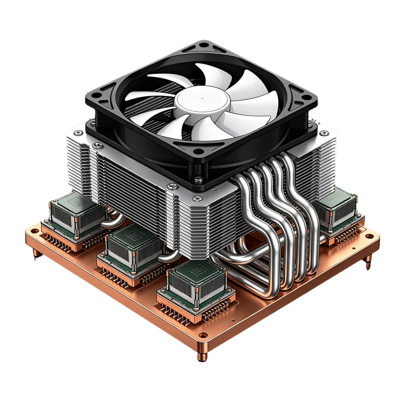 Disipador de calor de servidor integrado de m&uacute;ltiples CPU